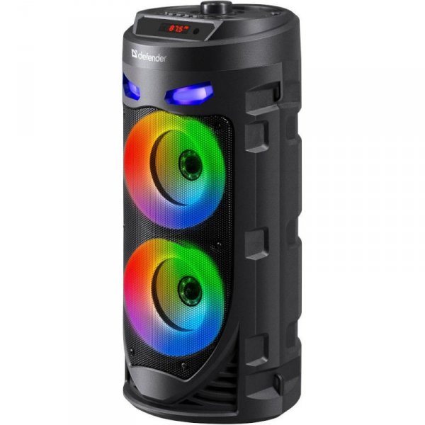 Głośnik Defender CRASHBOOM Bluetooth 16W MP3/FM/SD/USB/AUX/TWS/LED/MIC/LCD KARAOKE czarny + mikrofon + pilot - OTW OPAK