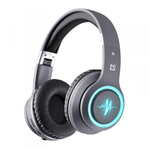 Słuchawki z mikrofonem Defender FREEMOTION B571 bezprzewodowe Bluetooth podświetlane + MP3 Player - USZ OPAK