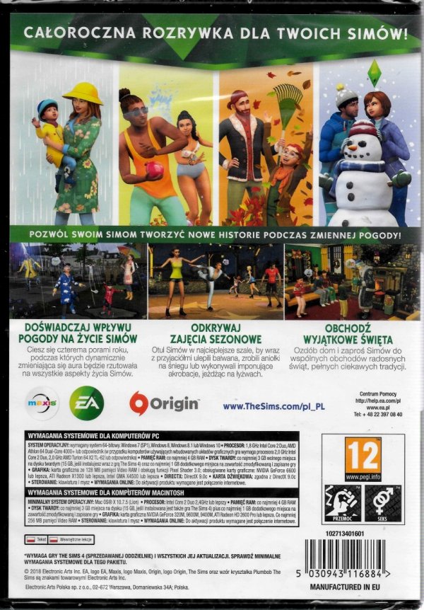 The Sims 4 Cztery pory roku PL PC