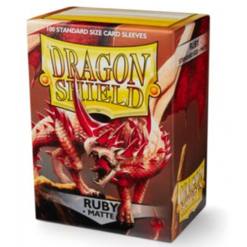 Koszulki Dragon Shield Matte Sleeves - Ruby (100 Sleeves)