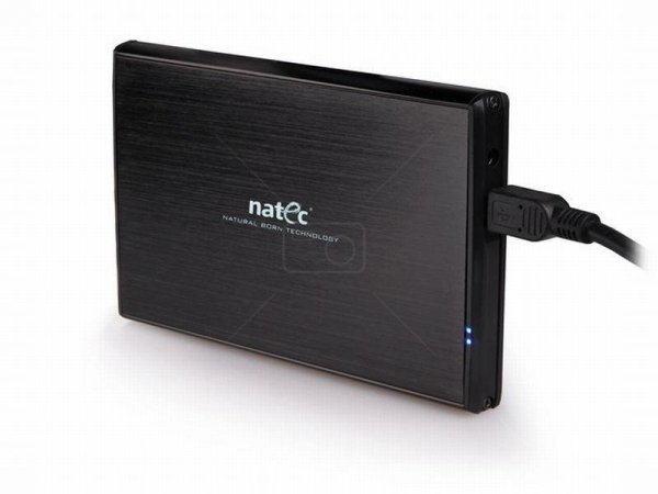 Obudowa zewnętrzna HDD sata NATEC RHINO 2,5&quot;&quot; USB 3.0 Aluminium Black