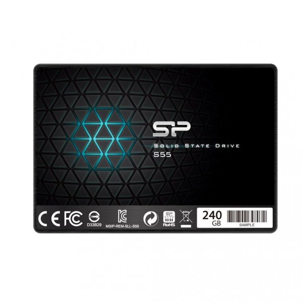 Silicon Power Dysk SSD Slim S55 240GB 2.5'', SATA III 6GB/s, 550/450 MB/s, 7mm