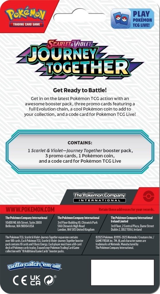 Pokemon TCG: Scarlet &amp; Violet - Journey Together - Premium Checklane Blister - Rhyperior 