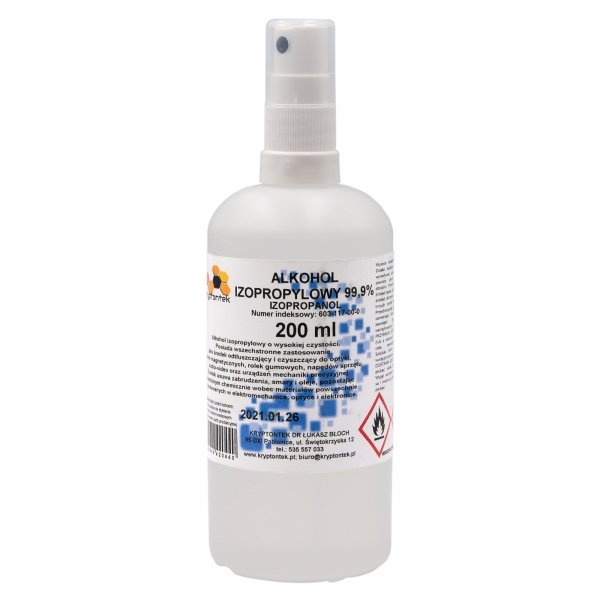 ALKOHOL IZOPROPYLOWY IPA 200 ml ATOMIZER