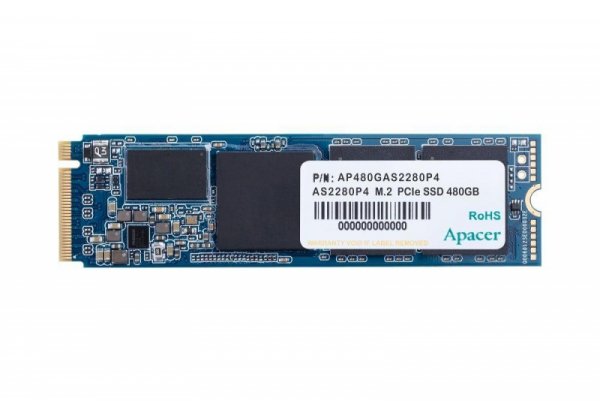 Dysk SSD Apacer AS2280P4 512GB M.2 PCIe NVMe Gen3 x4 2280 (2100/1500 MB/s) 3D TLC