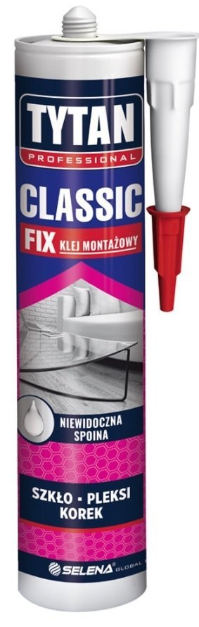 TYTAN CLASSIC FIX Transparentny klej montażowy 290 ml