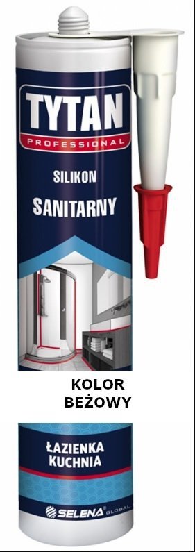 SELENA tytan professional silikon sanitarny beżowy 280ml