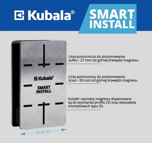 KUBALA 0675 przyrząd MAGNES do montażu profili suchej zabudowy smart install