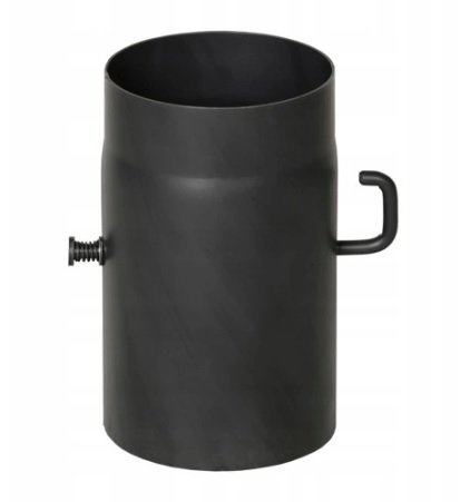 Szyber spalinowy czarny fi 160 - 25 cm