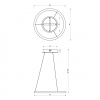 Lampa wisząca GALAXIA BLACK 26W LED