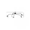 MILAGRO Lampa sufitowa JOKER BLACK 5xGU10