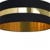 MILAGRO Lampa sufitowa PALMIRA BLACK / GOLD 1xE27 60W
