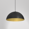 MILAGRO Lampa wisząca BETA BLACK/GOLD 1xE27 35cm
