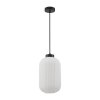 ITALUX LINDO PND-52636-1-BK LAMPA WISZĄCA CZARNA BIAŁA SZKLANA