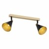 LAMPA SUFITOWA CZARNO ZŁOTA PLAFON SPOT REGULOWANY CZARNO ZŁOTY ARGON LUCINDA 7147