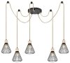 RABALUX LAMPA WISZĄCA FARFALLE 3150 INDUSTRIALNA LOFT SZNURY Z DREWNEM