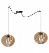 Lampa wisząca nowoczesna - SPIDER TIMBER 2362/2 LIGHT HOME