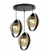 Lampa sufitowa ze szklanymi kloszami - RING HAGA 2346/3/OW/M LIGHT HOME