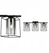 Lampa sufitowa ze szklanymi kloszami - HELLA CAGE 2365/3/G LIGHT HOME