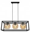Lampa wisząca ze szklanymi kloszami - HAGA CAGE 2370/3/M LIGHT HOME
