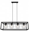 Lampa wisząca ze szklanymi kloszami - HAGA CAGE 2370/4/B LIGHT HOME