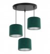 Lampa abażur materiałowa - MEDIOLAN 2360/3OW/C LIGHT HOME