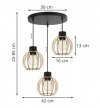 Lampa wisząca nowoczesna - TIMBER 2358/3OW