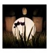 Lampa ogrodowa GLOBO, biała kula, stojąca, latarnia dekoracyjna LED, 60cm