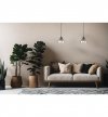 Lampa wisząca VENICE, pojedyncza, szklany miodowy klosz loft, dekoracyjna półkula