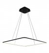 Lampa wisząca sufitowa żyrandol LED NIX, w kolorze czarnym, do jadalni i salonu