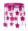 Lampa sufitowa plafon STAR, w kolorze różowym, dziecięca, do sypialni, potrójna