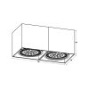 ZUMA LINE ACGU10-116 BOX2 PLAFON BIAŁY SPOT DOWNLIGHT