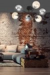 LAMPA SUFITOWA KULE SZKLANE CZARNA DO SALONU SYPIALNI POKOJU EMIBIG BRENDI 6B BL MIX 3