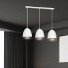 LAMPA WISZĄCA METALOWA KOPUŁA NAD STÓŁ WYSPĘ EMIBIG LENOX 3 WHITE / GOLD
