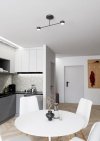 LAMPA SUFITOWA CZARNA NOWOCZESNA DO SALONU SYPIALNI HALO 2 BLACK oprawa oświetleniowa