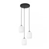LAMPA WISZĄCA SZKLANA NOWOCZESNA EMIBIG VERDI 3 BL PREM OPAL oprawa oświetleniowa