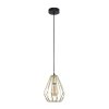 TK LIGHTING BRYLANT GOLD 2787 LAMPA WISZĄCA CZARNA DRUCIANA ZŁOTA