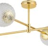 TK LIGHTING CADIX GOLD 4607 LAMPA SUFITOWA ZŁOTA SZKLANE KLOSZE KULE