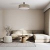 TK LIGHTING RONDO LINEN 6248 LAMPA SUFITOWA PLAFON LNIANY ABAŻUR 60CM NATURAL EKO