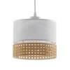 TK LIGHTING 6534 PAGLIA NEW WHITE LAMPA WISZĄCA BIAŁA BIAŁY ABAŻUR RATTAN EKO NATURAL BOHO