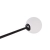 LAMPA SUFITOWA CZARNA BIAŁE KLOSZE KULE MLECZNE DO SALONU SYPIALNI LIGHT PRESTIGE DORADO LP-002/6C BK