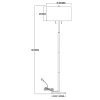 Lampa stojąca Fogo 2xE27 biała LP-0304/2F WH