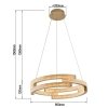LIGHT PRESTIGE Lampa wisząca Tarja LED CCT złota LP-1810/1P GD