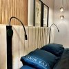 KINKIET BIAŁY LED NA GIĘTKIM WYSIĘGNIKU REGULOWANY Z WŁĄCZNIKIEM DO CZYTANIA DO SYPIALNI LIGHT PRESTIGE SENISE  LP-2021/1W WH