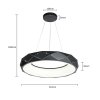 LAMPA WISZĄCA CZARNA RING KOŁO OBRĘCZ DEKORACYJNA LED OKRĄGŁA DO SALONU SYPIALNI POKOJU LIGHT PRESTIGE REUS LP-8069/1P LED BK