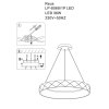 LAMPA WISZĄCA ZŁOTA SZAMPAŃSKA RING KOŁO OBRĘCZ DEKORACYJNA LED OKRĄGŁA DO SALONU SYPIALNI POKOJU LIGHT PRESTIGE REUS LP-8069/1P LED GD