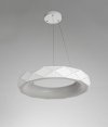 LAMPA WISZĄCA BIAŁA RING KOŁO OBRĘCZ DEKORACYJNA LED OKRĄGŁA DO SALONU SYPIALNI POKOJU LIGHT PRESTIGE REUS LP-8069/1P LED WH
