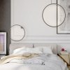 LIGHT PRESTIGE MIRROR DUŻY CZARNY KINKIET KOŁO RING LED LP-999/1W L BK CCT ZE ZMIENNĄ BARWĄ ŚWIATŁA