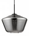 LAMPA WISZĄCA CZARNA KLOSZ SMOKY GRAFITOWY SZKLANY LUCES EXCLUSIVAS CANETE LE41940