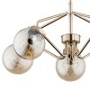 ALFA SOSNOWSCY BARSUM 27585 LAMPA WISZĄCA ZŁOTA SZKLANE KLOSZE KULE BURSZTYNOWE